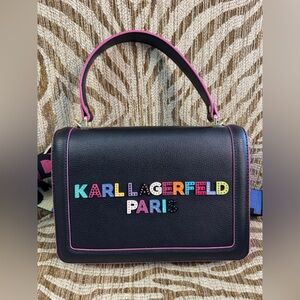Karl Lagerfeld Paris Simone Front Flap Bag